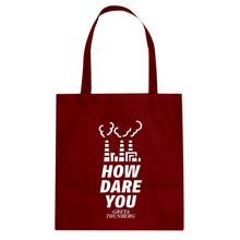 HOW DARE YOU Cotton Canvas Tote Bag