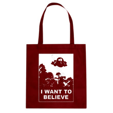 I Want to Believe, Morty Cotton Canvas Tote Bag