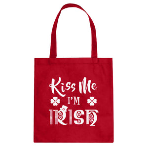 Tote Kiss Me I'm Irish Canvas Tote Bag