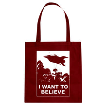 I Want to Believe Planet Express Cotton Canvas Tote Bag