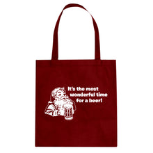 It's the Most Wonderful Time for a Beer Cotton Canvas Tote Bag