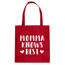 Tote Momma Knows Best Canvas Tote Bag