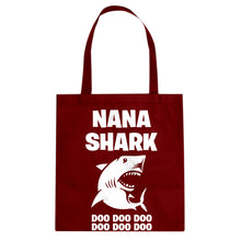 Nana Shark Cotton Canvas Tote Bag