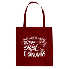 Tote Retired Nurses Best Grandmas Canvas Tote Bag