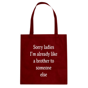 Tote Sorry ladies Canvas Tote Bag