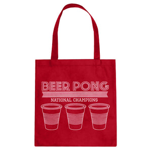 Tote Beer Pong National Champions Canvas Tote Bag