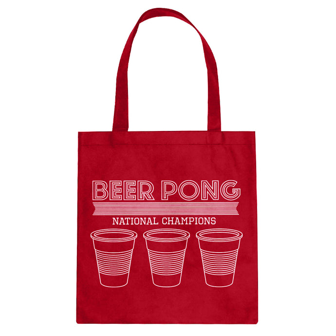 Tote Beer Pong National Champions Canvas Tote Bag