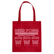 Tote Beer Pong National Champions Canvas Tote Bag