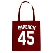 Impeach 45 Cotton Canvas Tote Bag