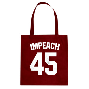 Impeach 45 Cotton Canvas Tote Bag