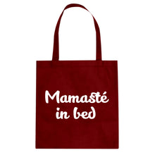 Tote Mamaste in Bed Canvas Tote Bag