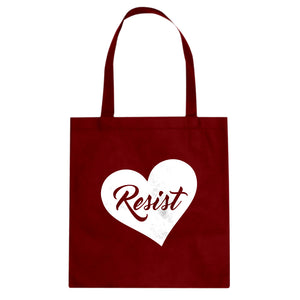Tote Resist Heart Canvas Tote Bag