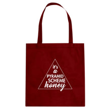 It's a Pyramid Scheme Honey Cotton Canvas Tote Bag