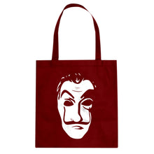 Salvador Dali Face Heist Mask Cotton Canvas Tote Bag