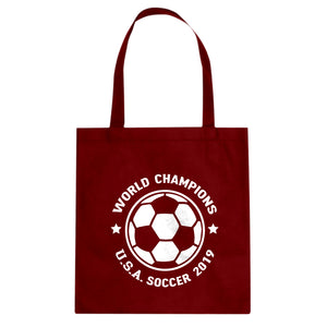 Women's World Cup Champions Cotton Canvas Tote Bag