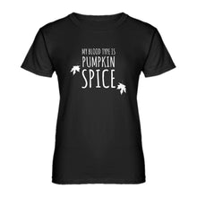 Womens My Blood Type is Pumpkin Spice Ladies' T-shirt