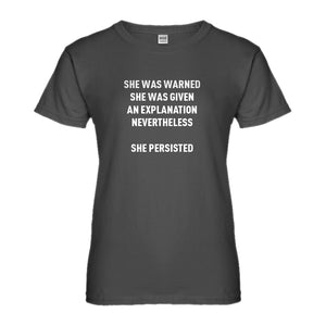 Womens She Persisted Venus Fist Ladies' T-shirt