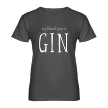Womens My Blood Type is Gin Ladies' T-shirt