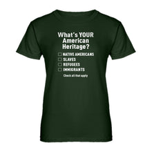 Womens What's Your Heritage? Ladies' T-shirt