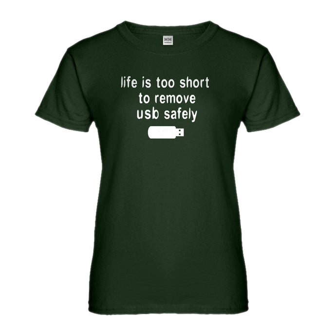 Womens Remove USB Safely Ladies' T-shirt
