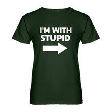 Womens I'm With Stupid Right Ladies' T-shirt