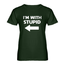Womens I'm With Stupid Left Ladies' T-shirt