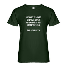 Womens She Persisted Venus Fist Ladies' T-shirt