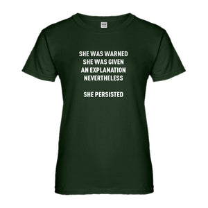 Womens She Persisted Venus Fist Ladies' T-shirt