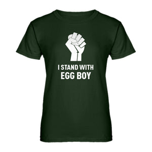 Womens I Stand with Egg Boy Ladies' T-shirt