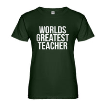Womens Worlds Greatest Teacher Ladies' T-shirt