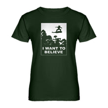 Womens I Want to Believe Nimbus Fighter Ladies' T-shirt