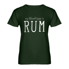 Womens My Blood Type is Rum Ladies' T-shirt