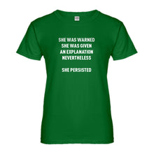 Womens She Persisted Venus Fist Ladies' T-shirt