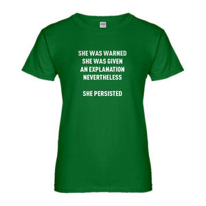 Womens She Persisted Venus Fist Ladies' T-shirt