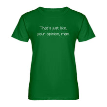 Womens Well That's Just Like... Your Opinion, Man. Ladies' T-shirt