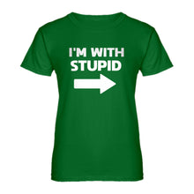 Womens I'm With Stupid Right Ladies' T-shirt