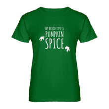 Womens My Blood Type is Pumpkin Spice Ladies' T-shirt