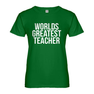 Womens Worlds Greatest Teacher Ladies' T-shirt