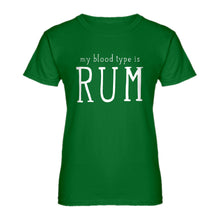 Womens My Blood Type is Rum Ladies' T-shirt