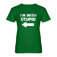 Womens I'm With Stupid Left Ladies' T-shirt