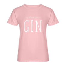 Womens My Blood Type is Gin Ladies' T-shirt