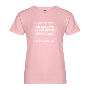 Womens She Persisted Venus Fist Ladies' T-shirt