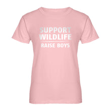 Womens Support Wildlife Raise Boys Ladies' T-shirt