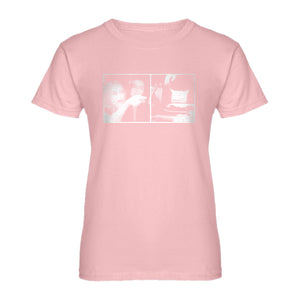 Womens Woman Yelling at Cat Meme Ladies' T-shirt