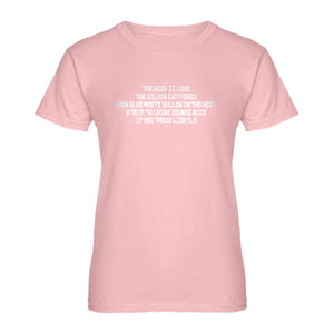 Womens The Week is Long the Silver Cat Feeds Ladies' T-shirt