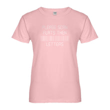 Womens Please Scan Flats Then Letters Ladies' T-shirt