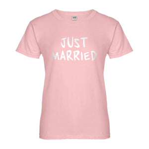 Womens Just Married Ladies' T-shirt