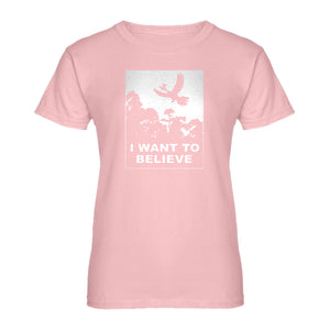 Womens I Want to Believe Kanto Sighting Ladies' T-shirt