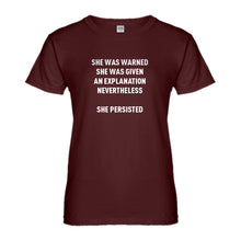 Womens She Persisted Venus Fist Ladies' T-shirt
