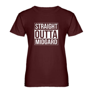 Womens Straight Outta Midgard Ladies' T-shirt